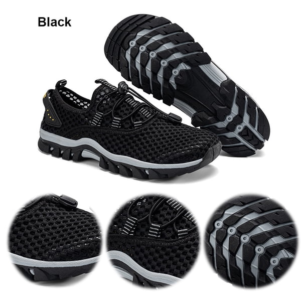 Zapatos Senderismo Ligeros para Hombres Antideslizantes Secado Rápido Aqua
