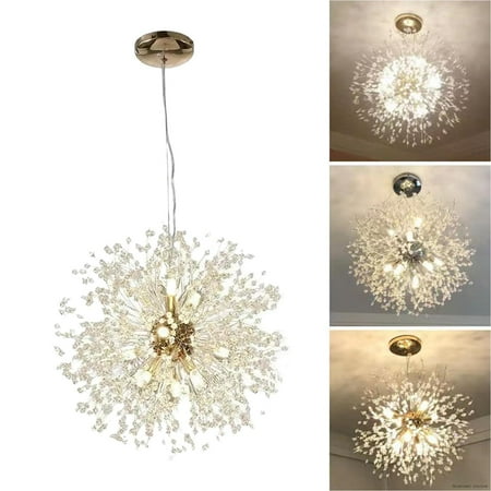 

Nordic Style Crystal Dandelion Chandelier For Dining Room Hallway Kitchen