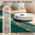 thumbnail image 6 of Design&I 4'x6' Washable Area Rug Snag-Free Skid-Resistant Medium Round Abstract Interlocking Veined Borders Swirl Center Minimalist for Home Office, Under Desk, 6 of 7