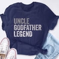 thumbnail image 2 of EcoLoom Uncle Godfather Legend For A Favorite Uncle Family Baptism Short Sleeve Unisex T Shirt, 2 of 6