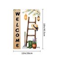thumbnail image 4 of Amhnf Welcome Garden Flag With Ladder Hat Boots And Lanterns For Home Outdoor Garden Yard Decor 12x18 inch, 4 of 5