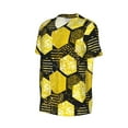 thumbnail image 6 of Fotbe Geometric Pattern with Bee Baseball Jersey Shirt for Men and Women, Casual Short Sleeves Button Down T-Shirt-4X-Large, 6 of 9