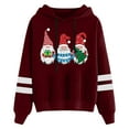 thumbnail image 2 of Christmas Hoodies for Women 2025 Long Sleeve Xmas Graphic Hooded Sweatshirt Pullover Tops, 2 of 3