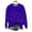 Purple, variant on Women's Long Sleeve Casual Summer Top Cute Printed Thin Hoodie Sweatshirt
