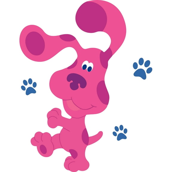 Vinyl Adhesive Blue's Clues Decor Home Living Room Art Magenta Female Dog Character Wall Decal Design | 20" x 31" Removable Kids Bedroom Nursery Educational Children's TV Show Wall Sticker Decoration