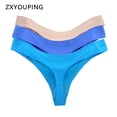 thumbnail image 2 of ZXYOUPING Bragas de memoria Sensual color sólido/bragas de hilo Dental de Cintura baja M-GG/pantaletas/Tanga sin costuraspangjing, 2 of 4