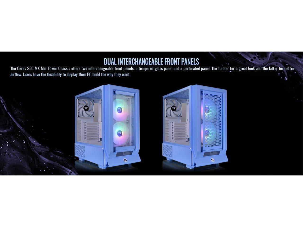 Thermaltake Ceres 350 MX Hydrangea Blue Mid Tower Chassis CA-1Z3-00MFWN-00