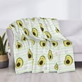 thumbnail image 3 of Fuzoiu Avocado of a Hear Print Flannel Blanket,Throw Blanket,Flannel Home Decor,Fleece Bed Blankets,Cozy Soft Blanket for Bed, Sofa, Camping, and Travel-40"x30", 3 of 6