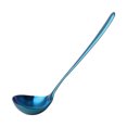 thumbnail image 7 of 7.8" Stainless Steel Soup Ladle Spoon Hand Restaurant Kitchen Scoop Utensil Cooking Supplies Peacock Blue, 7 of 7