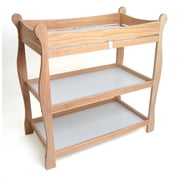 Badger Basket Changing Table with Wood and MDF, Natural Finish, Unisex, for Children up to 30 Pounds