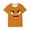 Orange, variant on Boys Lovely Expression Print Short Sleeve T-Shirt Solid Color, Loose Comfortable Graphic Tee for Summer, for 3-10 Years