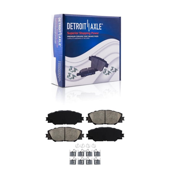 Detroit Axle - Front Brake Pads for Toyota RAV4 Matrix Corolla iM Mirai Pontiac Vibe Scion tC iM, Ceramic Brake Pads Replacement