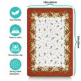 thumbnail image 5 of Dog Food Mat, Dog Mat for Food and Water, Pet Dog Cat Bowl Mat, Non-Slip Super Absorbent Water Bowl Mat with Funny Christmas Pine Branches,16inx24in, 5 of 7