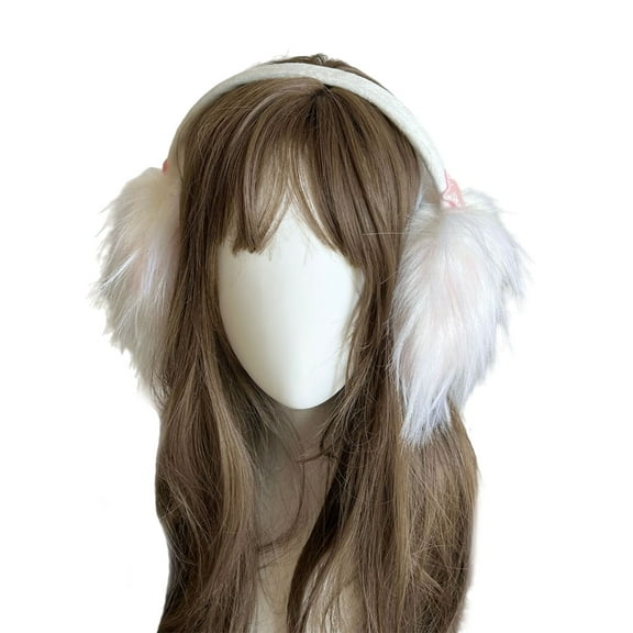 ZPAQI Warm Ear Cover Plush Ear Muffs Ear Warmers Adult Women Winter Accessories