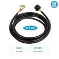 thumbnail image 3 of "Flexible Gas Line with Leak Detector Replacement for Gas Grill, Stove, Heater, Fire Pit and More, Propane Hose, Acme to Male QCC/POL Fittings", 3 of 6