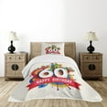 thumbnail image 4 of Ambesonne Geometric Quilted Bedspread Set 2 Pcs, Birthday Castle Boat, Twin Size, Multicolor, 4 of 5