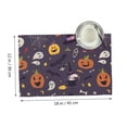 thumbnail image 3 of DouZhe Polyester Set de 4 Sets de Table, Halloween Citrouilles Sorcière Motif Résistant à la Chaleur Place Mats pour Table à Manger, 12 "x 18", 3 of 6