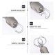 thumbnail image 3 of unbranded De Llaveros De Metal Plateado Con Organizador Para Uso Diario Y Regalo Funcional, 3 of 7
