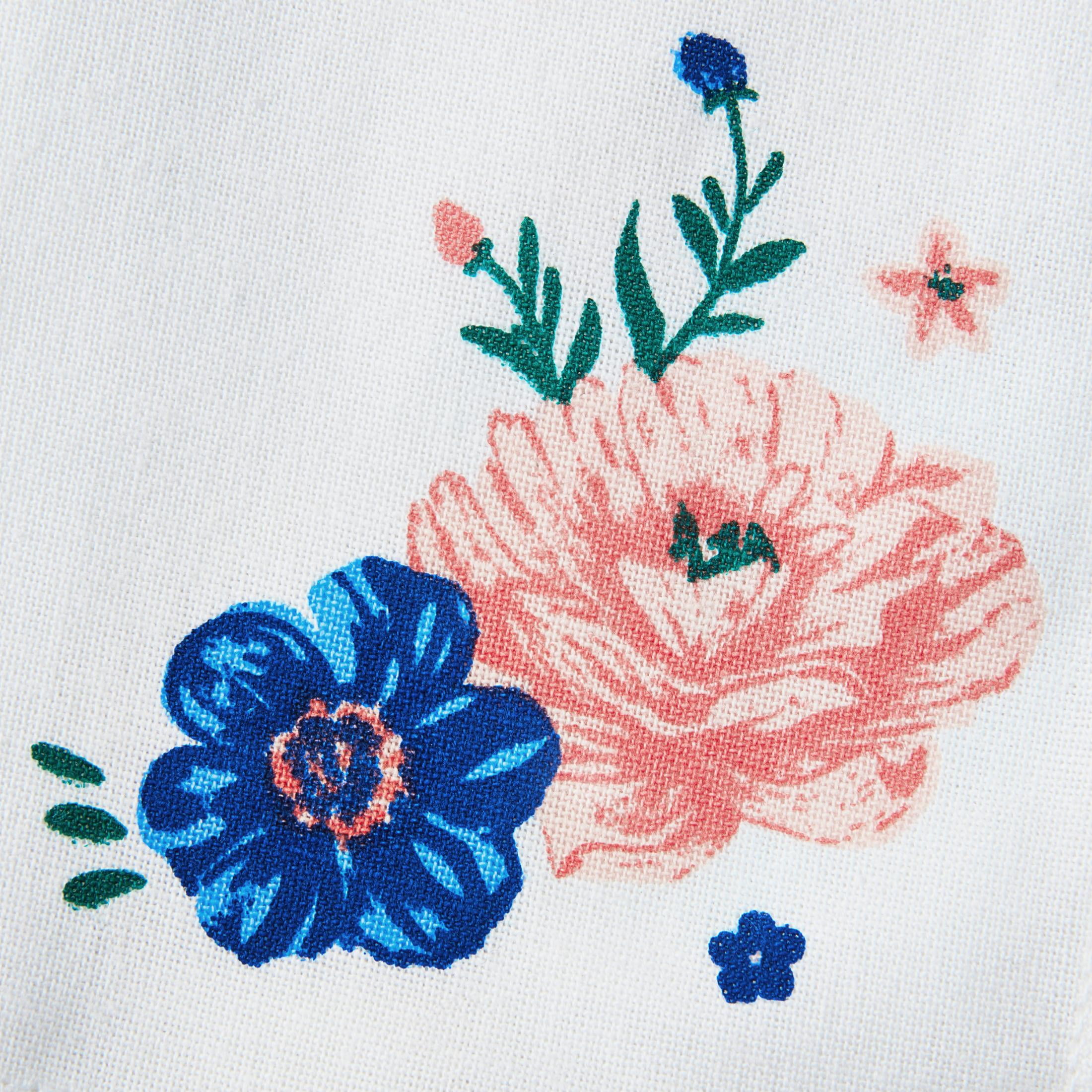 The Pioneer Woman Flowering Frontier Fabric Napkin Set, Multicolor, 20"W x 20"L, 4 Piece