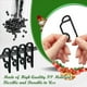 thumbnail image 3 of 240X Mini para Canalones Clips de Luz NavideñA para Exteriores Clips para Colgar Luz para Fiestas Decoraciones NavideñAs Cadena de Luces Negro, 3 of 5