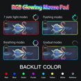 thumbnail image 5 of Wireless Charging Mouse Pad Large RGB Gaming Desk Mat 13 Light Modes Mousepad 31.5x11.8 Colorful Swimming Swan, 5 of 6