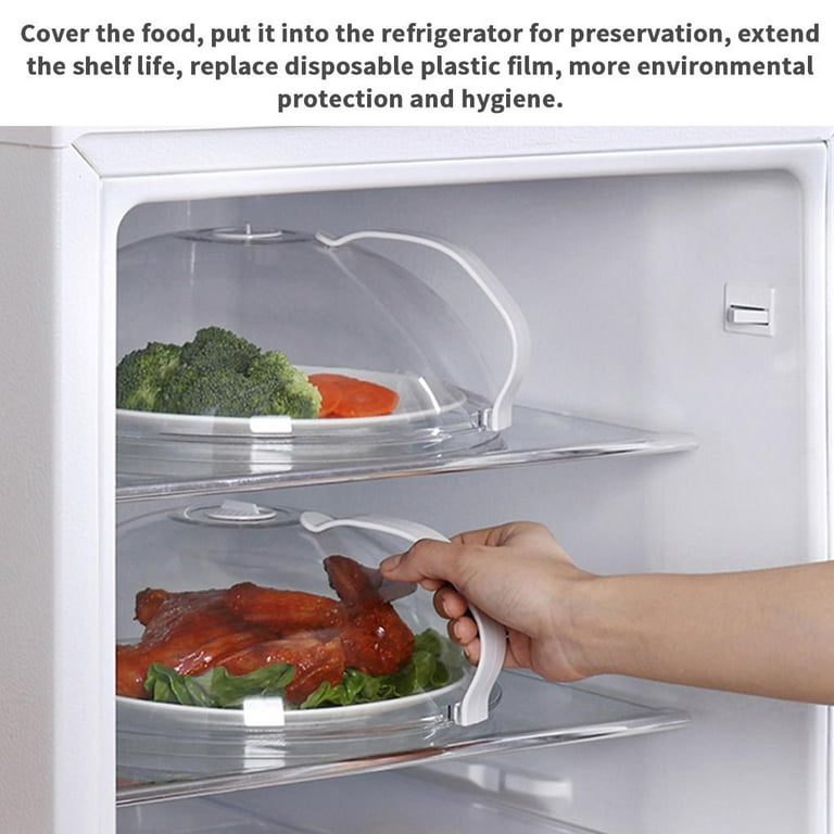 Microwave Oven Food Cover Plate Dish Transparent Anti-splash Cap