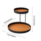 thumbnail image 3 of Double Layer Iron Storage Tray Organizer, Jewelry Perfume Makeup Display Rack, Tabletop Countertop Bathroom Kitchen Shelf, Decorative Metal Holder for Cosmetics Accessories Rings Earrings Keys, 3 of 7