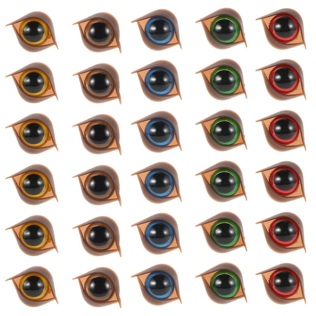 MOVTOTOP Cute Design DIY Plastic Safety Eyes for Handcraft Use Assorted Color 50PCS