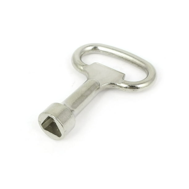 Unique Bargains Metal Triangle Socket Spanner 9x8mm Triangular Lock Key