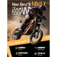 thumbnail image 3 of ESKUTE NOVAX Electric Dirt Bike for Adults/Teens, 4000W 46MPH Fast Electric Motorcycle, 48V 22.8Ah Long Range Battery, Full Suspension, Hydraulic Brakes, Orange, UL2849, 3 of 6