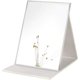 thumbnail image 2 of Espejo HD transparente apto para viajes, diseño plegable de cuero acolchado suave con cubierta protectora, soporte ajustable para una visualización óptima en cualquier lugar, 2 of 5