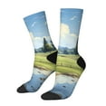 thumbnail image 1 of Balery Pasture Cow Calcetas Largas con Estampado para Hombre y Mujer – Suaves y Transpirables, Talla Única (US 5-11), 1 of 6