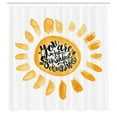 thumbnail image 3 of Ambesonne Yellow Shower Curtain, Watercolor Effect Sun, 69"Wx70"L, Orange Black, 3 of 5