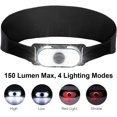 thumbnail image 2 of Faros delanteros LED, faros delanteros recargables por USB con sensor de movimiento, iluminación de 8 modos de 300 lm IPX4 resistente al agua, 30 horas continuas, pesca, camping, lectura, senderismo, ciclismo Vhermosa GX-171-2, 2 of 6
