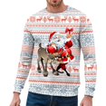 thumbnail image 1 of EHQJNJ Chandails en Molleton pour Hommes Col Rond Automne et Hiver Tendance Décontractée Imprimé de Noël Pull Col Rond Chandail à Capuchon Chandail en Molleton pour Hommes Graphiques, 1 of 4