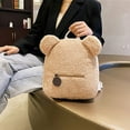 thumbnail image 6 of Cute Bear Ears Backpack, Soft Faux Leather Mini Backpack, Stylish Compact Daypack, Adorable Fashion Backpack for Daily Use Travel Outings, 6 of 6