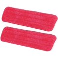 thumbnail image 1 of Microfiber Replacement Cleaning Cover for 2x Flat Mop, Red, 42 * 13cm, 1 of 5