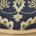 thumbnail image 4 of Rugsotic Carpets Hand Tufted Wool Eco-Friendly Area Rugs - 10'x10', Round, Charcoal, Modern Contemporary Design, High Pile Handmade Anti Skid Rugs for Living Room, Bed Room (K00687), 4 of 8