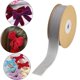 thumbnail image 1 of Cinta de terciopelo Cinta decorativa Cintas flocadas DIY con carrete Cinta de floristería para envolver regalos Costura Fabricación de moños de Gris, 1 of 8