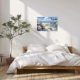 thumbnail image 3 of ZHONGYUTONG Beach Canvas Wall Art for Bathroom Seaside Bicycle Pictures Seascape Scene Painting Ocean Artwork for Coastal Themed Decor Framed (28.00" x 42.00"), 3 of 5