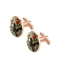 thumbnail image 2 of Woodpecker Stylish Dress Shirt Cufflinks & Clip Set - Stainless Steel, Formal Occasions, 2 of 6