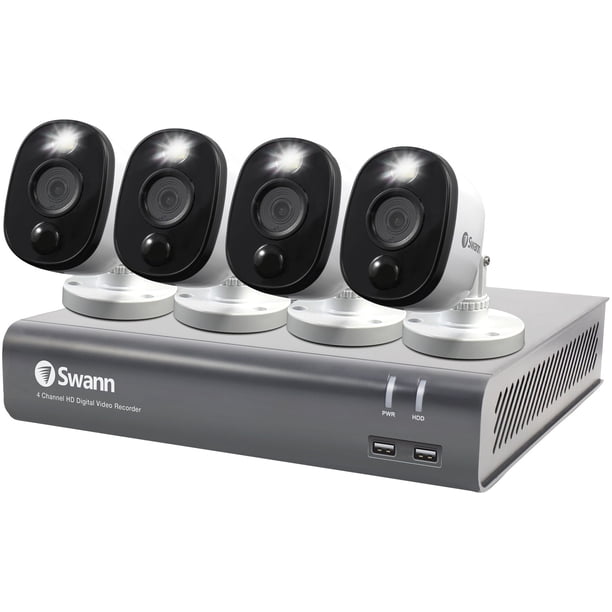 Swann SWDVK445804WLUS 1080p Full HD Surveillance System Kit With 4