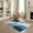 Blue Grey White, Pattern 1, variant on ODIKA 8'x10' Washable Area Rug Non-Shedding, Easy Care, Grey Tan Abstract Marbled Swirl Motif Contemporary Alfombras for King Size Bedroom Under Bed, Master Suite