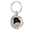 thumbnail image 1 of Hong Kong International Airport Rotating Keychain Metal Keyring Holder, 1 of 2
