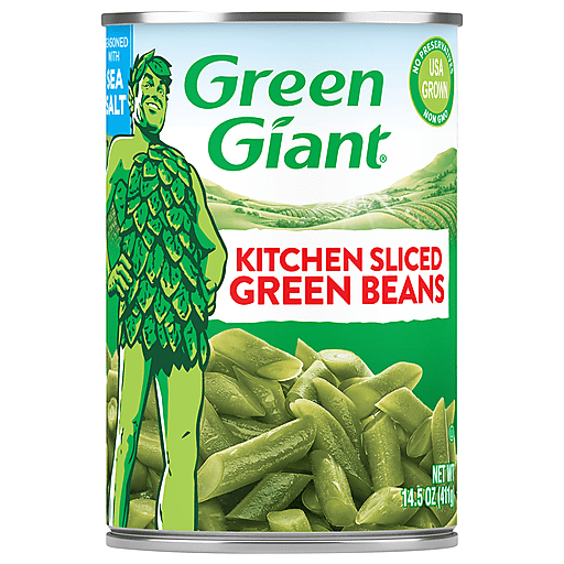 Green Giant Seasoned With Sea Salt Kitchen Sliced Beans 14.5 Oz, Pack of 1