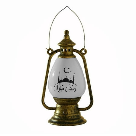 

MTFun Ramadan Lantern Hanging Eid Mubarak Lamp Battery Operated Ramadan Lantern for Decoration Hanging Candle Lantern for Bar Home Patio Balcony