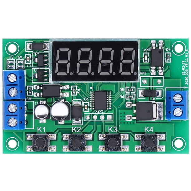 Módulo De Relé, Interruptor De Temporizador De Retardo De Ciclo De Vida De Servicio Práctico Práctico Y Largo Funcionamiento Estable Para Válvulas Solenoides Para Motores YLSHRF Otros