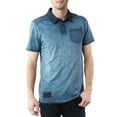 thumbnail image 3 of ZIMEGO Men's Short Sleeve Vintage Polo Shirt with Chest Pocket - Garment Color Dyed Oil Wash and Chest Pocket, 3 of 6