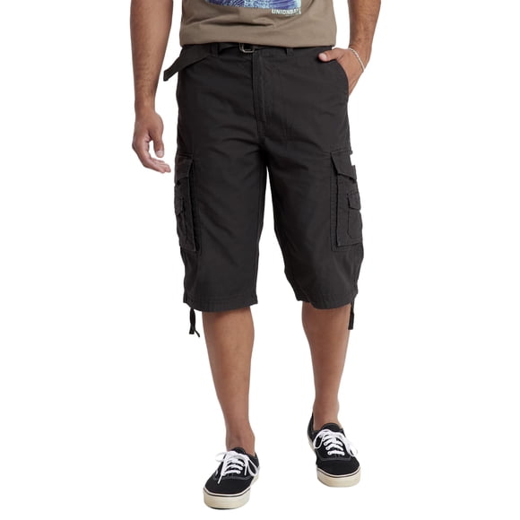 Shorts UNIONBAY Cordova Cargo con Cinturón Negro - Talla 32 US