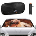thumbnail image 2 of Randy Orton Car Sunshade Umbrella, Front Windshield Sun Shades, Foldable Shield Cover, Keeps Your Vehicle Cool, 52.4x28.7 Inch, 2 of 9